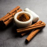 powder and sticks of cinnamon or dalchini